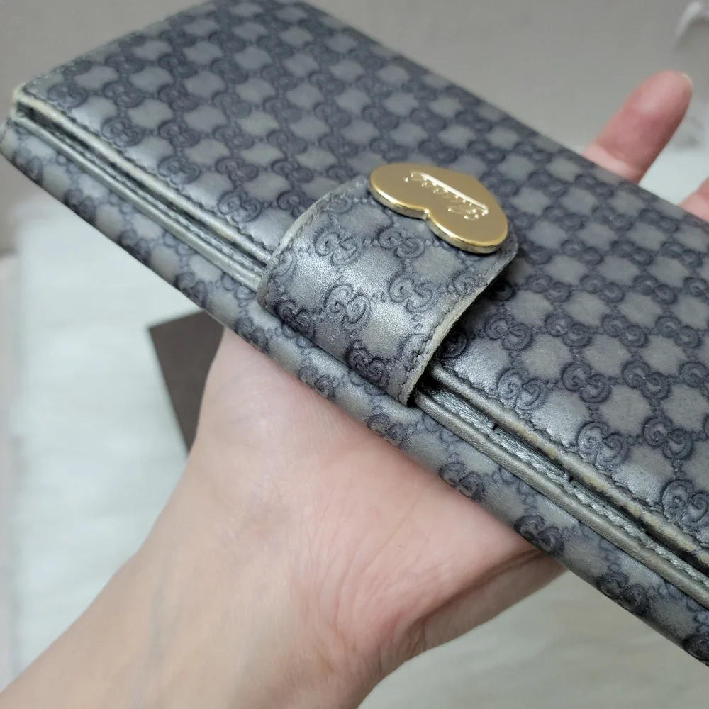 100% Authentic Gucci GG heart long wallet - Picture 16 of 16